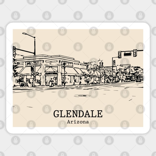 Glendale - Arizona Sticker by Lakeric